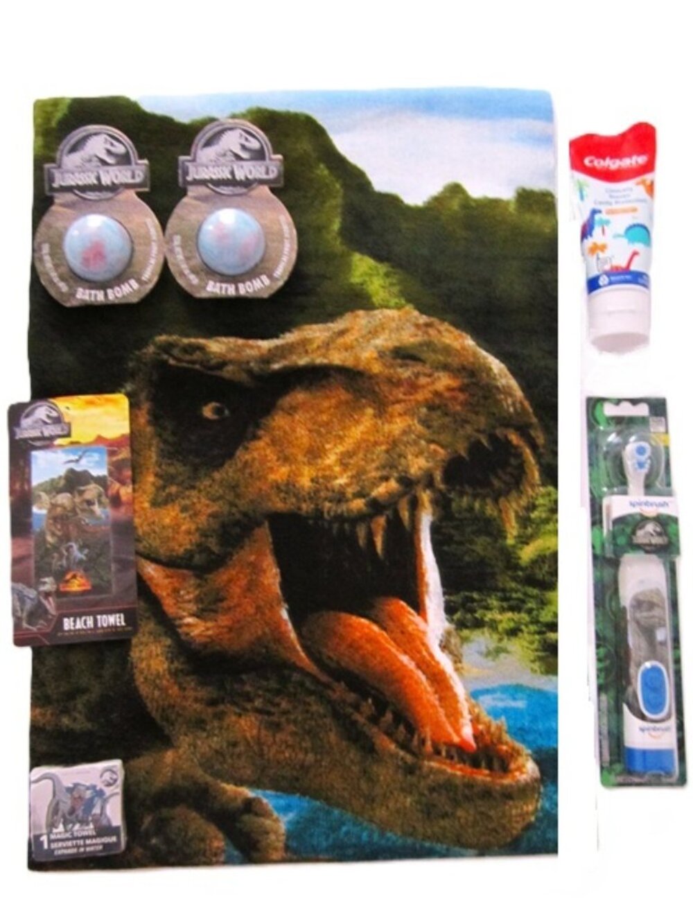 Beach Towel Jurassic World & Bath Items NEW 54" x 27"
